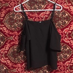 Super cute shein, shoulder cut shirt!